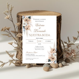 Einladung von Boho Spanish Hochzeit