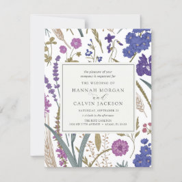 Einladung von Boho Wildblume Hochzeit
