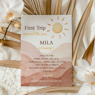 Einladung von Boho zum ersten Mal am 1. Geburtstag