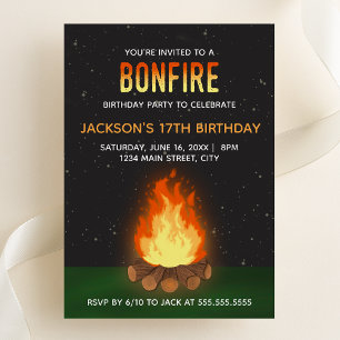Einladung von Bonfire Birthday