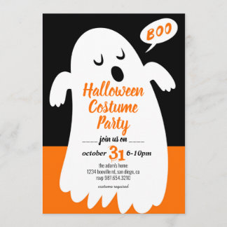 Einladung von Boo - Halloween-Party