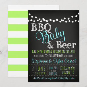 Einladung von Boy GRILLEN Beer und Babydusche