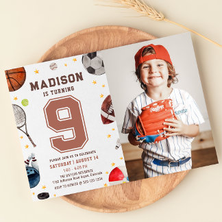 Einladung von Boy Sports Kindergeburtstag