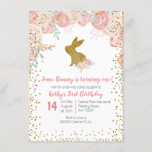 Einladung von Bunny Floral zum Geburtstag