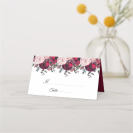Einladung von Burgundy Bloom Floral Wedding