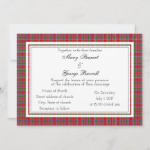 Einladung von Burrell Scottish Wedding