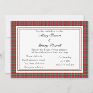 Einladung von Burrell Scottish Wedding