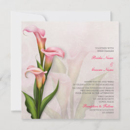 Einladung von Calla Lily Pink
