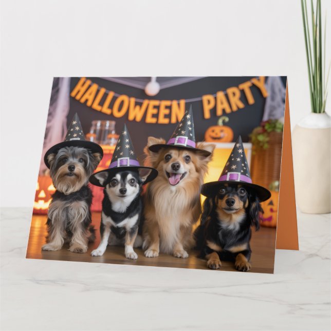 Einladung von Canine Halloween-Party (Vorderseite)
