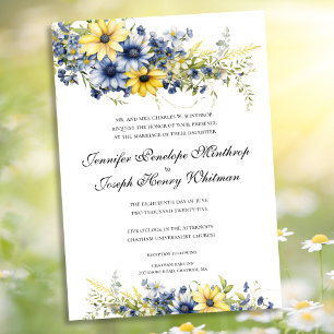Einladung von Cape Cod Summer Garden Floral Weddin