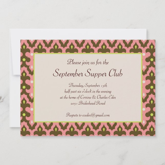 Einladung von Casbah (Vorderseite)