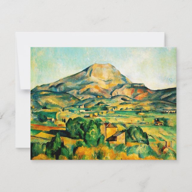 Einladung von Cezanne Mont Sainte-Victoire (Vorderseite)