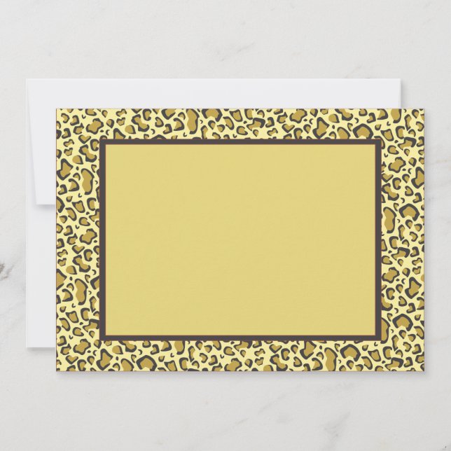 Einladung von Cheetah (Vorderseite)