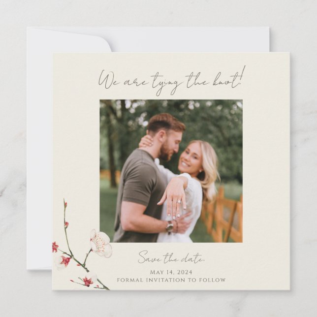 Einladung von Cherry Blossom Branches (Vorderseite)