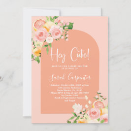 Einladung von Citrus Baby Shower Girl