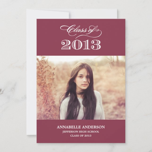 Einladung von Classy Script Abschluss (Vorderseite)