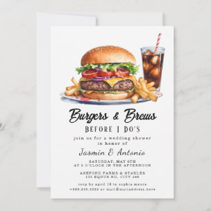 Einladung von coolen Juwelen und Burgern