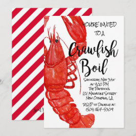 Einladung von Crawfish Boil