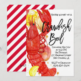 Einladung von Crawfish Boil