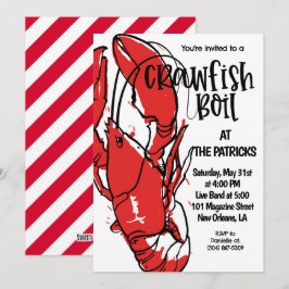 Einladung von Crawfish Boil