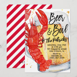Einladung von Crawfish Boil