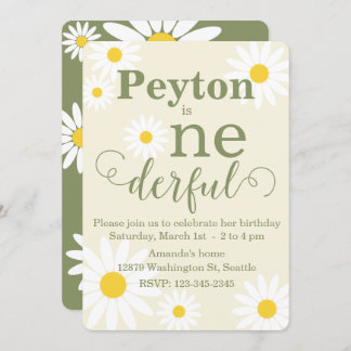 Einladung von Daisy First Birthday