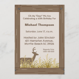 Einladung von Deer Hunter Birthday