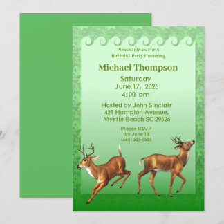Einladung von Deer Hunter Birthday