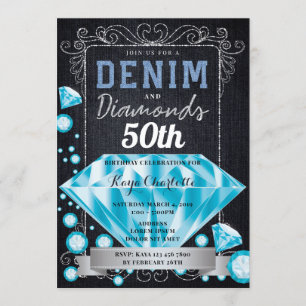 Einladung von Denim und Diamonds zum Geburtstag
