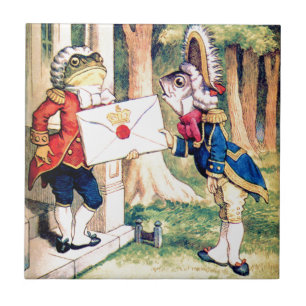Einladung von der Königin der Herzen in Wonderland Fliese