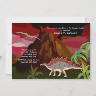 Einladung von Dinosaurier