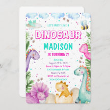 Einladung von Dinosaurier