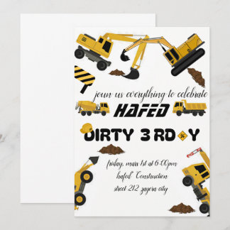 Einladung von Dirty 3.-Y Dritter Geburtstag