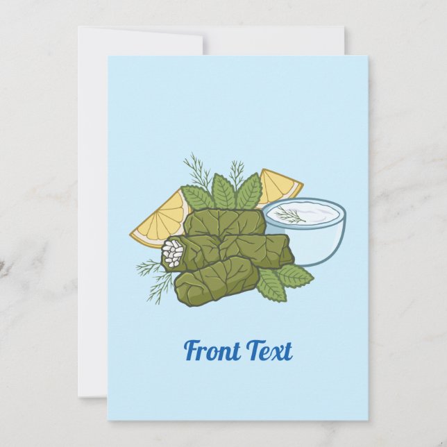 Einladung von Dolmadakia (Vorderseite)