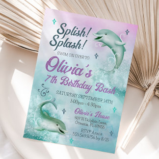 Einladung von Dolphin, Dolphin zum Geburtstag
