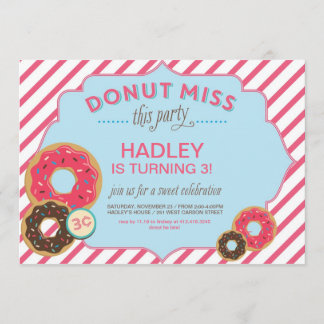 Einladung von Donut Birthday