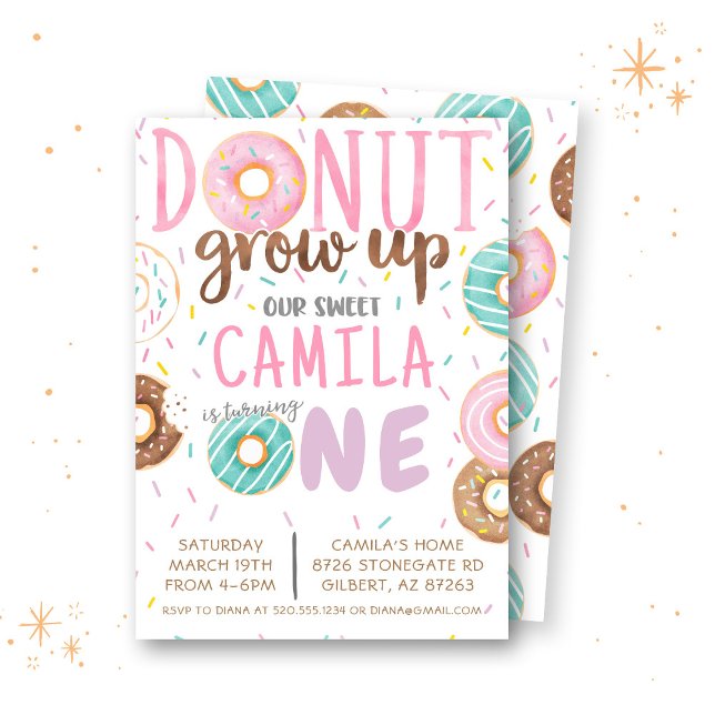 Einladung von Donut Birthday (Von Creator hochgeladen)
