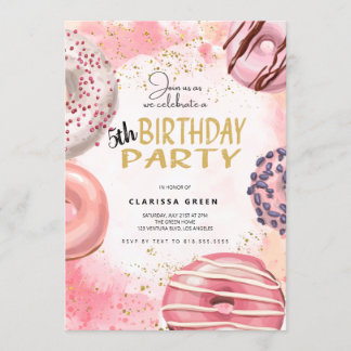 Einladung von Donut Birthday