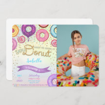 Einladung von Donut Foto