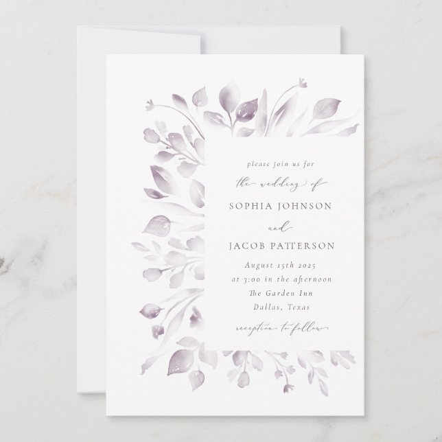 Einladung von Dreamy Foliage (Vorderseite)