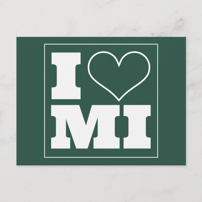 Einladung von East Lansing (MI) Postkarte (Vorderseite)