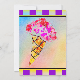 Einladung von Eiskrem