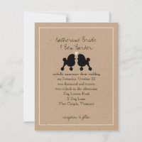 Einladung von extravagant Toy Poodles zum Hochzeit