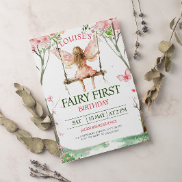 Einladung von Fairy First Girl zum 1. Geburtstag