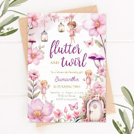 Einladung von Fairy Garden zum Geburtstag, verzaub