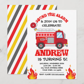 Einladung von Feuerwehrfahrzeugen zum Geburtstag, 