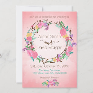 Einladung von Floral Wreath