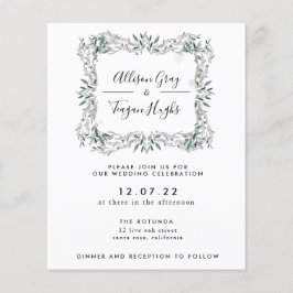 Einladung von Floral Wreath | Flyer Haushalt