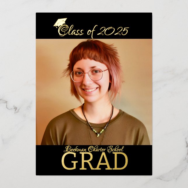 Einladung von Foil Abschluss (Vorderseite)