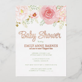 Einladung von Foil Baby Shower